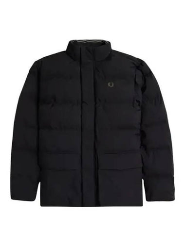 Fred Perry padded pocket detail jacket black - FRED PERRY - BALAAN 1