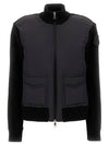 Fleece Down Padding Zip-Up Jacket Black - MONCLER - BALAAN 2