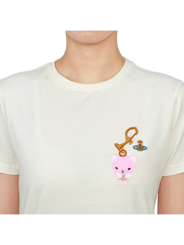 ORB Bear Short Sleeve T-Shirt White - VIVIENNE WESTWOOD - BALAAN 6