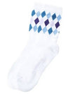 Active Argyle Golf Socks White - J.LINDEBERG - BALAAN 1