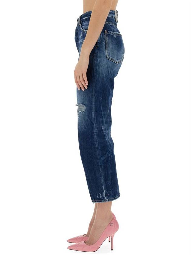 Denim Straight Pants S72LB0720 S30891470 BLUE - DSQUARED2 - BALAAN 5