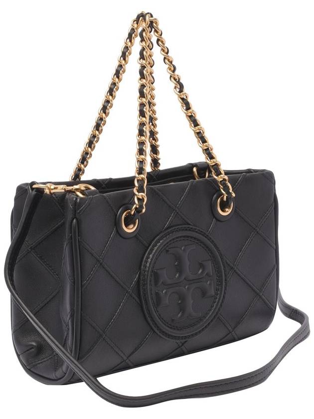 Mini Fleming Soft Chain Tote Bag Black - TORY BURCH - BALAAN 5