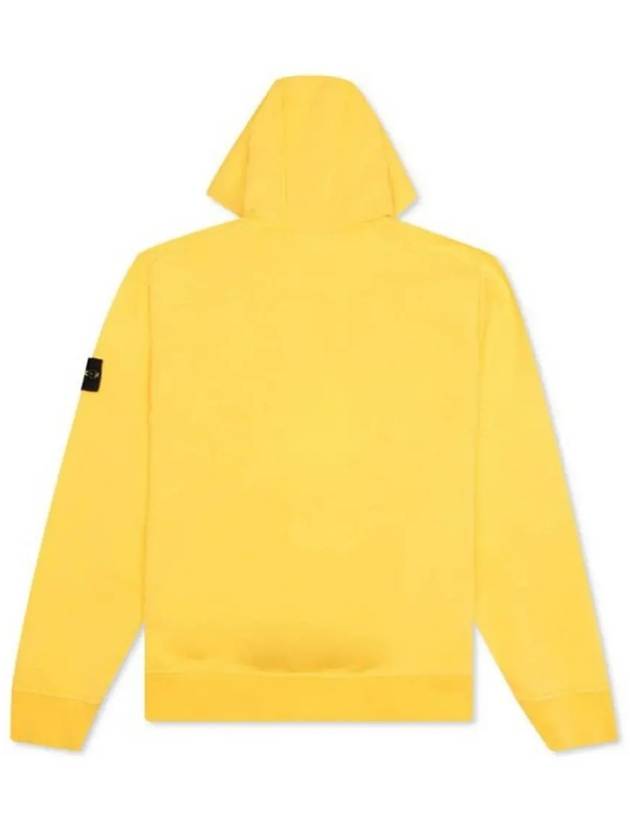 Waffen Patch Cotton Fleece Hoodie Yellow - STONE ISLAND - BALAAN 4