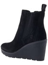 Women's Suede Ankle Boots A1RKY PARIS HEIGHT DOUBLE GORE CHELSEA BLACK NUBUC - TIMBERLAND - BALAAN 3