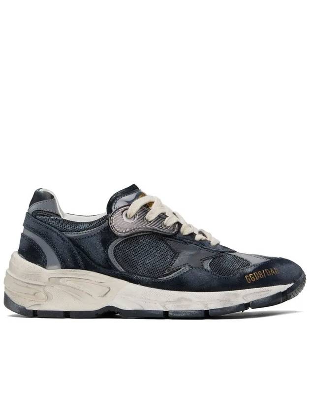 Running Leather Mesh Suede Low Top Sneakers Dark Blue - GOLDEN GOOSE - BALAAN 2