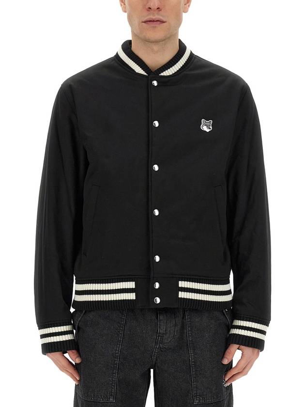 BOMBER JACKET WITH LOGO - MAISON KITSUNE - BALAAN 1