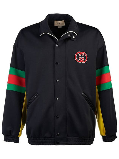 Men's Web Light Neoprene Jacket Black - GUCCI - BALAAN 2