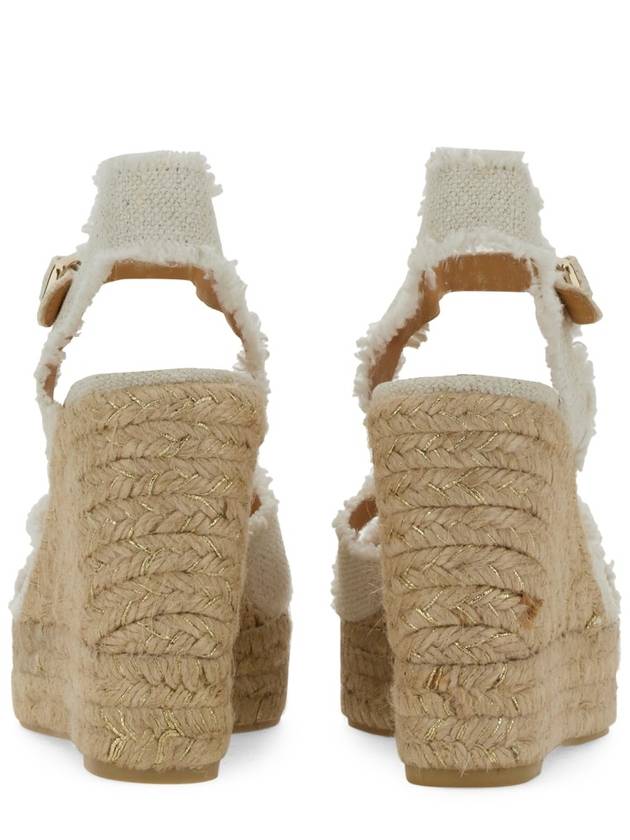 Women s Bromelia Buckle Wedge Heel Ivory - CASTANER - BALAAN 4