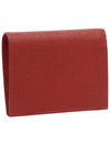 Gancini Compact Half Wallet Red - SALVATORE FERRAGAMO - BALAAN 3