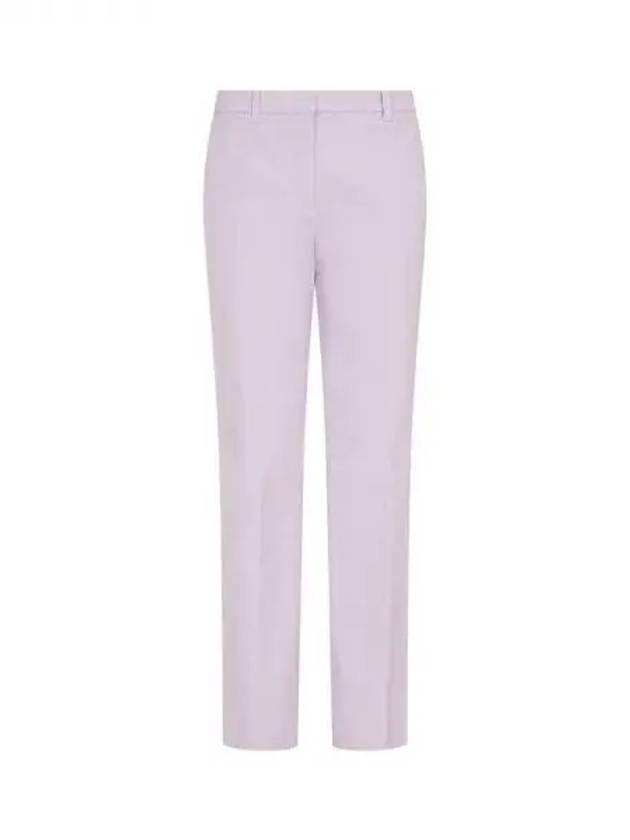 Women s Tapered Fit Stretch Cotton Pants Violet 271556 - EMPORIO ARMANI - BALAAN 1