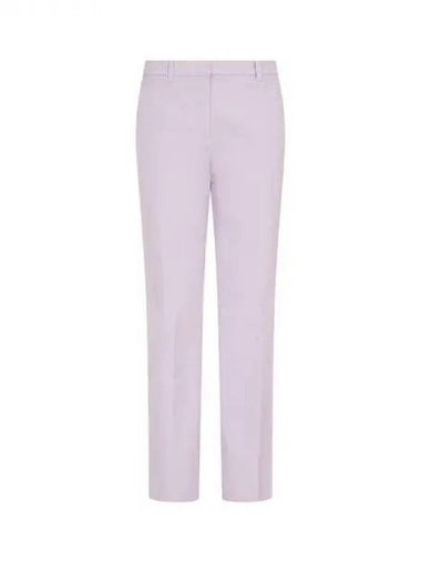 Women s Tapered Fit Stretch Cotton Pants Violet 271556 - EMPORIO ARMANI - BALAAN 1