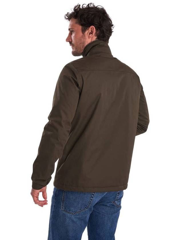 Scout Fleece Jacket Dark Olive - BARBOUR - BALAAN 5