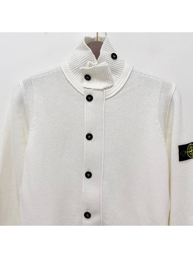 Kids Stone Island Cardigan 8116503 WHITE - STONE ISLAND - BALAAN 4