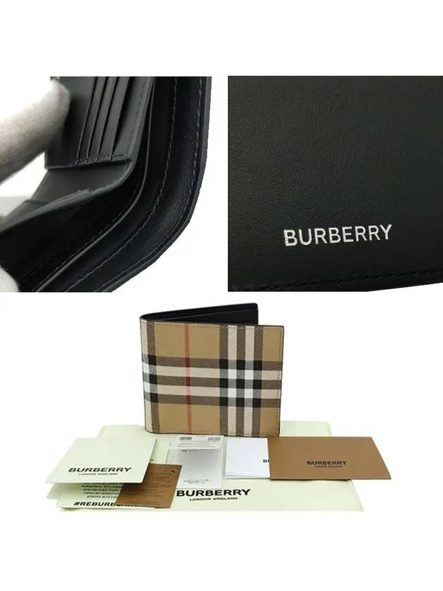 Vintage Check Logo Bifold Wallet Archive Beige - BURBERRY - BALAAN 6