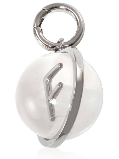 Burberry Marbled Resin F' Alphabet Charm In Palladium/Mother-Of-Pearl - BURBERRY - BALAAN 2