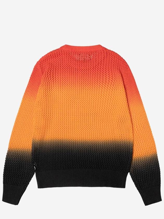 Pigment Dyed Loose Gauge Knit Top Lava - STUSSY - BALAAN 3