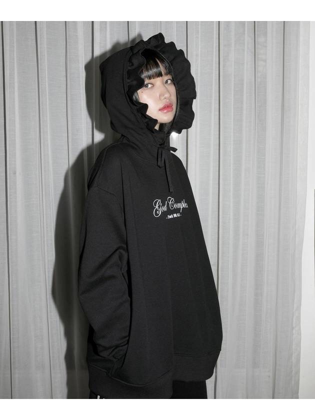 God Complex Ruffle Hoodie Black - CLUT STUDIO - BALAAN 2