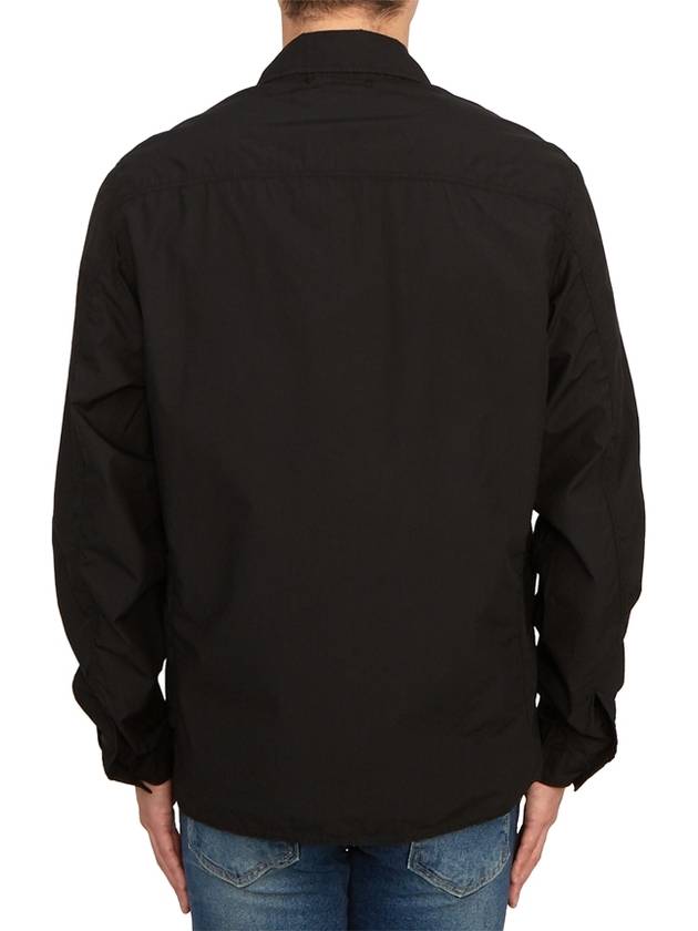 Men's Poplin Long Sleeve Shirt Black - CP COMPANY - BALAAN 5