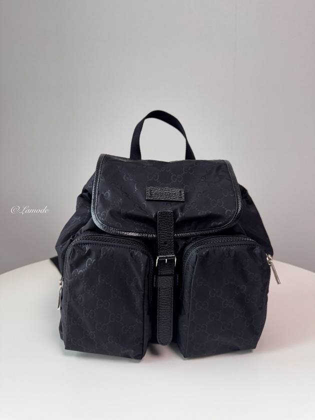 GG Pocket Nylon Backpack BLack - GUCCI - BALAAN 2