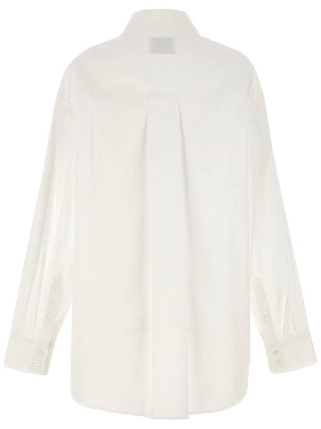 Fabrica Silk Long Sleeve Shirt White - ISABEL MARANT - BALAAN 3