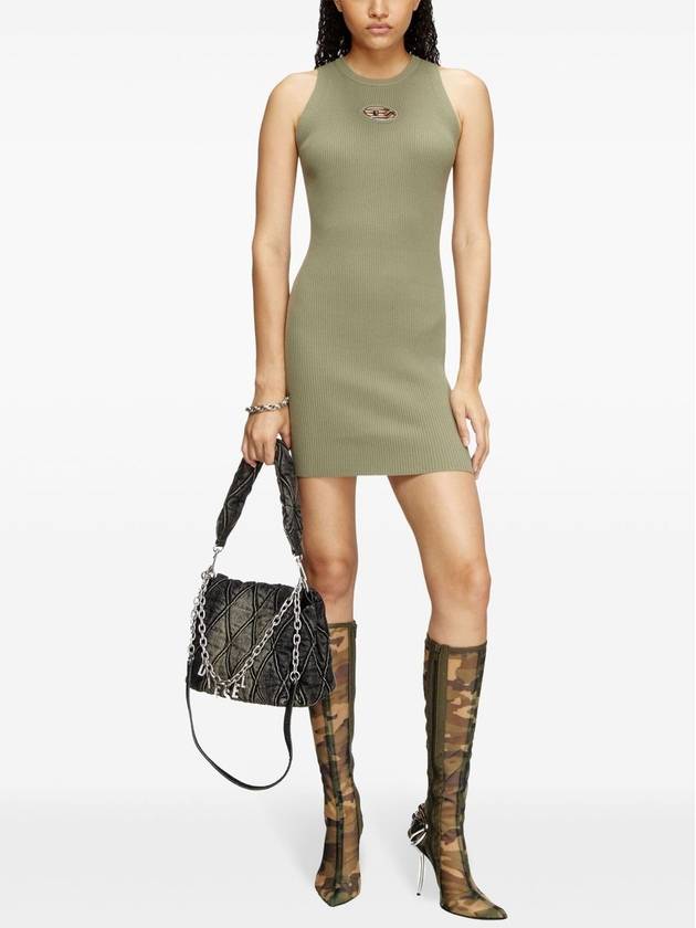 M Caddix Mini Short Dress Green - DIESEL - BALAAN 3