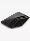 Embossed Leather Card Wallet Black - SAINT LAURENT - BALAAN 4