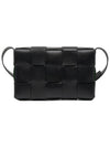 Cassette Cross Bag Black - BOTTEGA VENETA - BALAAN.