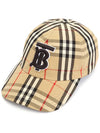 Monogram Motif Vintage Check Cotton Baseball Cap Archive Beige - BURBERRY - BALAAN 2