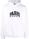 Paris logo embroidery hoodie 674986TLVL8 - BALENCIAGA - BALAAN 1