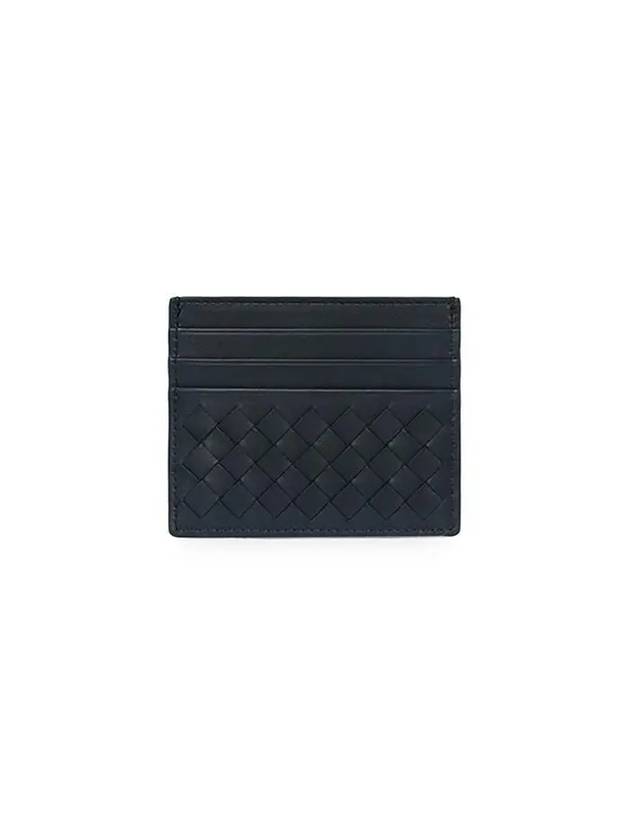 Intrecciato Classic Card Wallet Midnight Blue - BOTTEGA VENETA - BALAAN 2