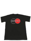 logo print t-shirt black - BALENCIAGA - BALAAN.