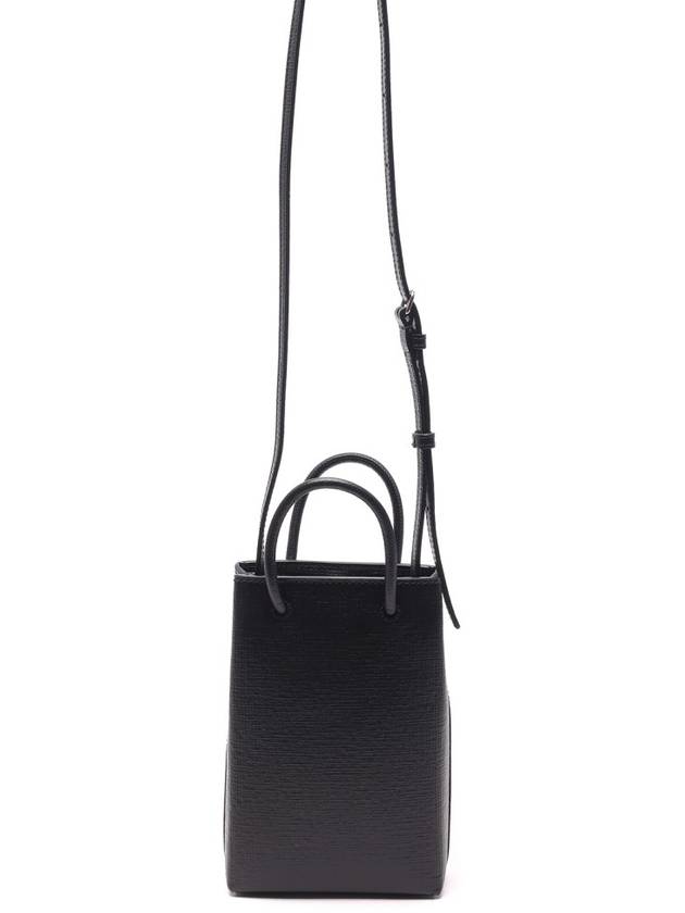 Logo Print Phone Holder Small Cross Bag Black - BALENCIAGA - BALAAN 5