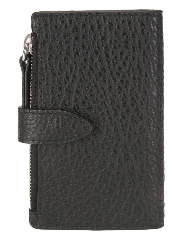 Iconic Stitch Leather Card Wallet Black - MAISON MARGIELA - BALAAN 3