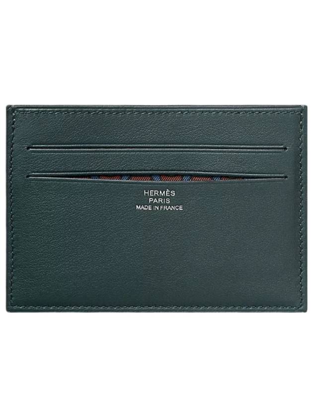 Citizen Twill Card Wallet Green - HERMES - BALAAN 1