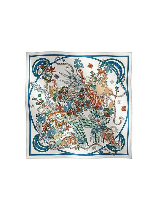 La Danse Du Printemps Scarf White Blue - HERMES - BALAAN 1