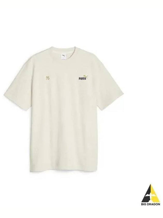 No 1 Logo Celebration Short Sleeve T Shirt Beige 621739 90 - PUMA - BALAAN 1