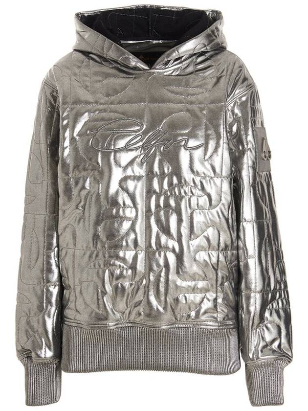 s X Telfar Quilted Unisex Hood Silver - MOOSE KNUCKLES - BALAAN 2