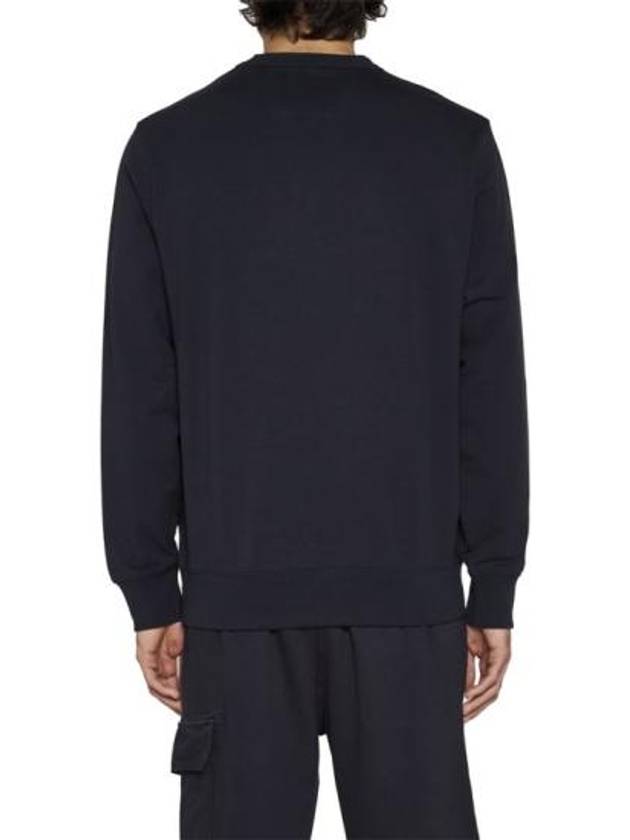 Metropolis Embroidery Logo Sweatshirt Navy - CP COMPANY - BALAAN 5