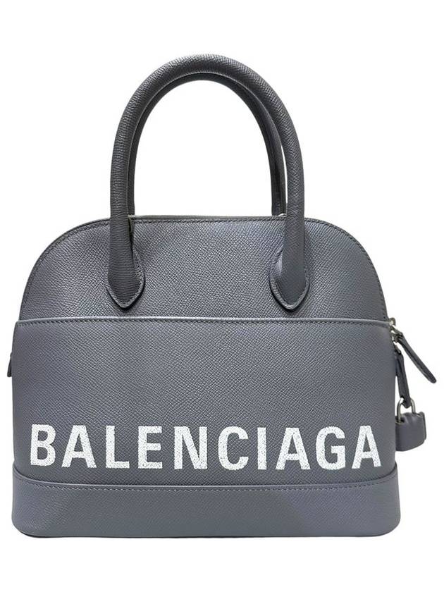 550645 Gray Bill Top Handle Logo Printing Small Tote Bag - BALENCIAGA - BALAAN 3