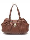 M97052 Brown Mahina Leather Luna PM Shoulder Bag - LOUIS VUITTON - BALAAN 1