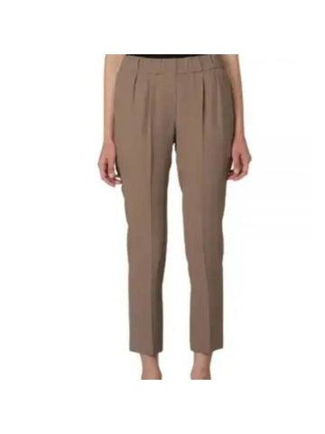 23 MA029P1673 C8670 Silk Satin Banding Pants - BRUNELLO CUCINELLI - BALAAN 1