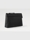 Pochette Voyage Souple Monogram Leather Pouch Bag Black - LOUIS VUITTON - BALAAN 3