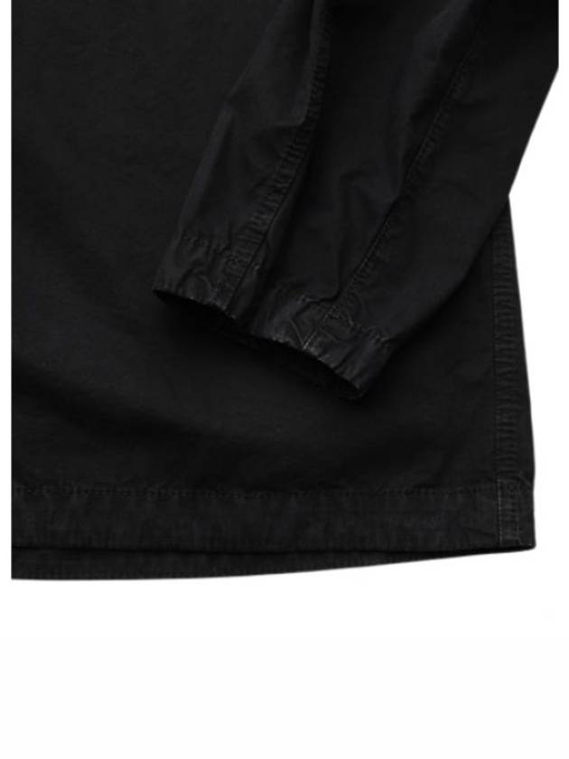 Old Treatment Over Long Sleeve Shirt Black - STONE ISLAND - BALAAN 7