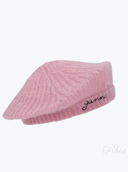 Mohair Beret Pink - GANNI - BALAAN 2