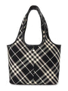 Check Small Tote Bag Black - BURBERRY - BALAAN 5