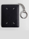 4 Stitch Keyring Card Wallet Black - MAISON MARGIELA - BALAAN 3