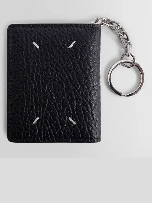 4 Stitch Keyring Card Wallet Black - MAISON MARGIELA - BALAAN 2