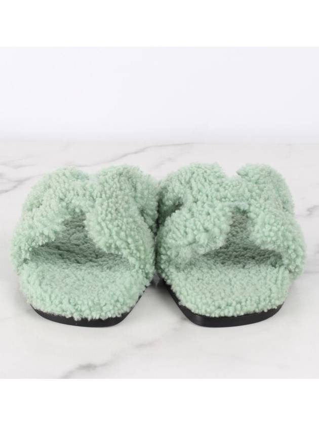 Shearling Oran Slippers 37 5 245 - HERMES - BALAAN 3