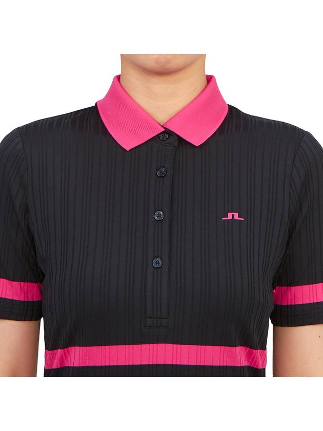 Golf Moira Short Sleeve Polo Shirt Navy - J.LINDEBERG - BALAAN 6