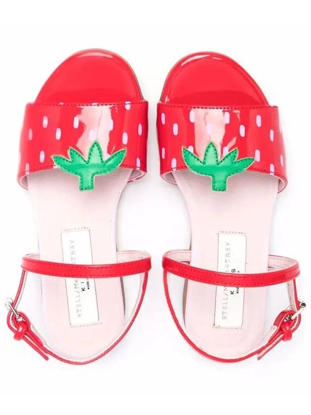 Kids Strawberry Sandals Red 8Q0AP6 Z0226 510RO - STELLA MCCARTNEY - BALAAN 3